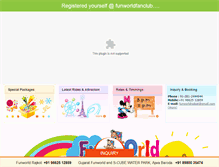 Tablet Screenshot of funworldparks.com